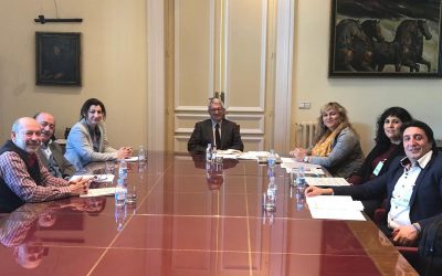 Reunión del Grupo de Educación del Consejo Estatal del Pueblo Gitano, con Alejandro Tiana, Secretario de Estado de Educación