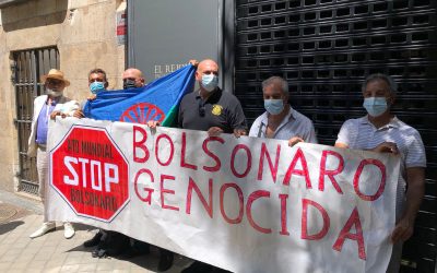 Gitanos y gitanas de diferentes Comunidades Autónomas se manifestaron en Madrid contra los asesinatos de personas gitanas en Brasil